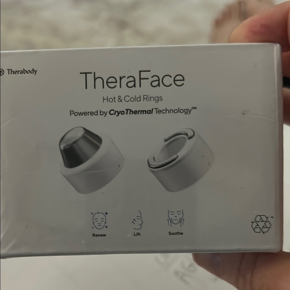 Therabody TheraFace Hot & Cold Rings - Silver